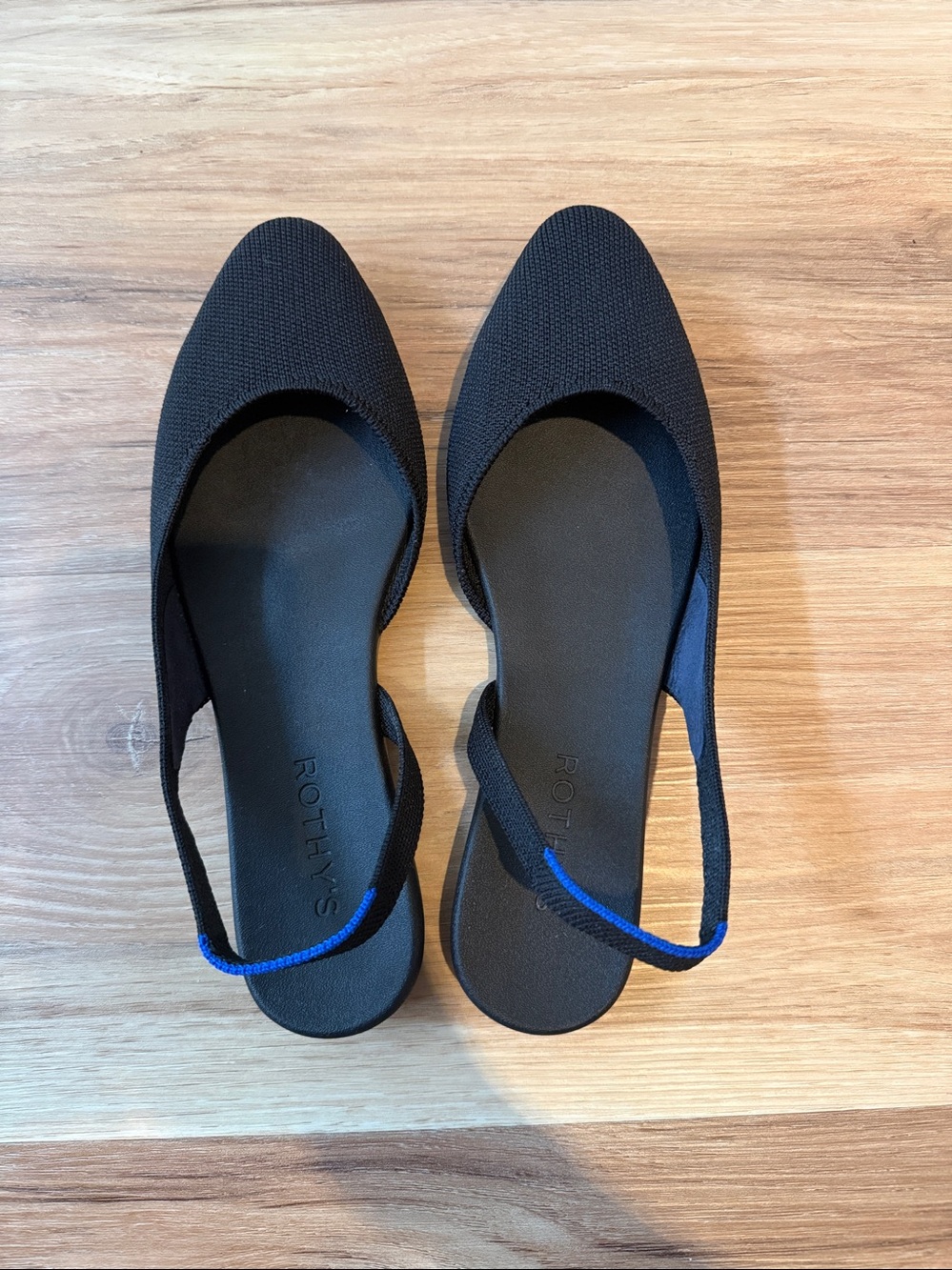 Rothy’s The Almond Slingback Black Size 7.5